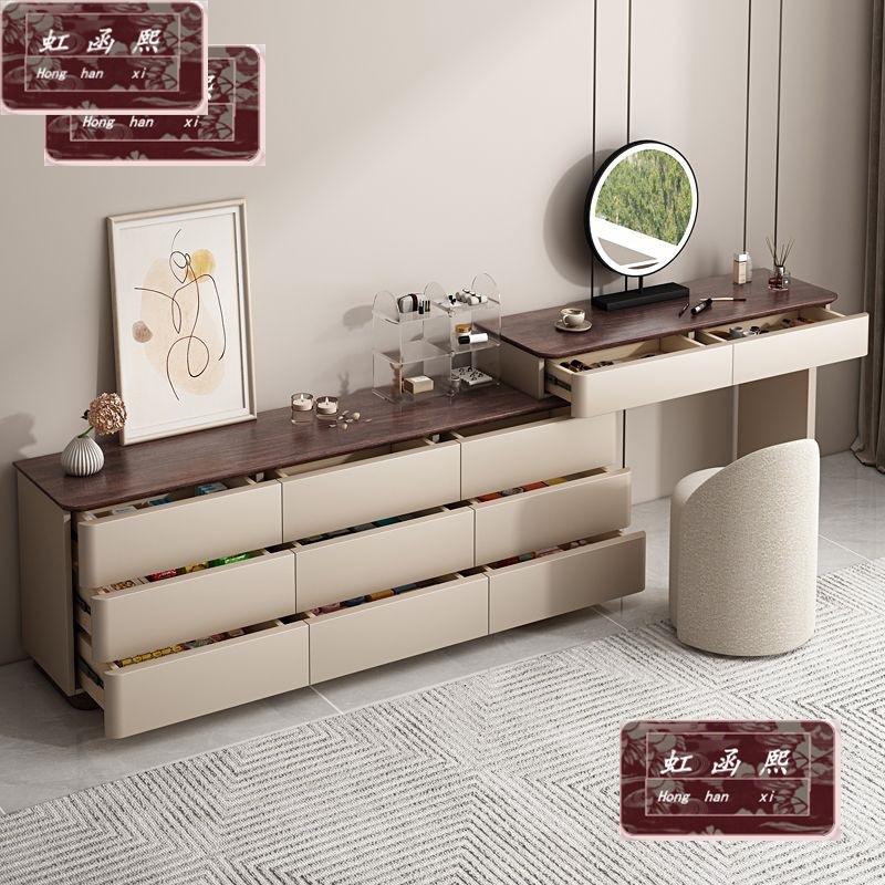 Internet Celebrity Makeup Table, Painted Solid Wood Dressing Table, Master Bedroom Makeup Table, Simple Cupboard, Tv Bedside Integrated Corner Desk