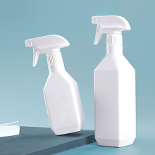 300ml 500ml容量HDPE方形喷雾瓶 玻璃水消毒水塑料瓶空瓶包装磨砂