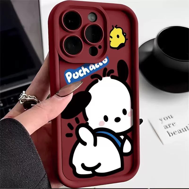 Lindo nuevo estilo aplicable iPhone 16pro funda para teléfono móvil Apple 15 anti-caída 14 dibujos animados 13promax chica 12x