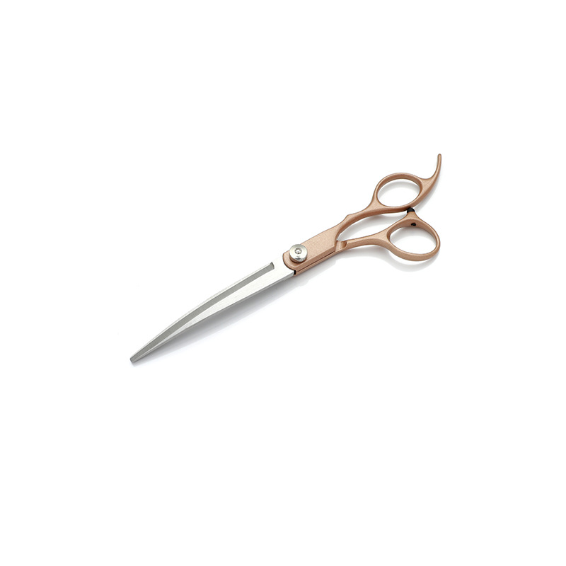 Tijeras de belleza para mascotas directas de fábrica tijeras de corte de pelo de perro tijeras planas profesionales tijeras curvas Teddy corte de pelo tijeras de belleza traje