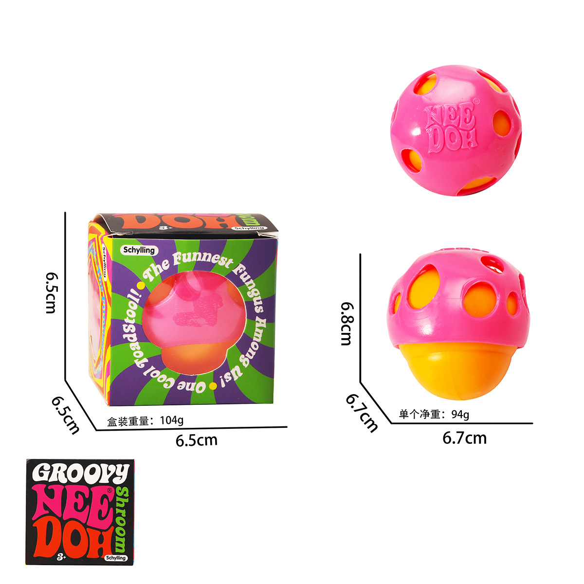 Needoh juguetes de explosión transfronterizos, artefactos mágicos de descompresión, juguetes de descompresión de rebote lento.