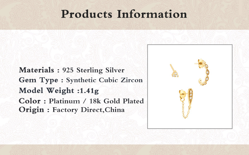 4g Weight 925 Sterling Silver Ear Needle Material 18K Gold Plated Plating Material Drop Earrings, Earrings, Ear Studs Classification 1 Set Quantity Date, Tea Party Occasion Copper Material Geometric Pattern All Seasons Season Women's Gender Elegant, Shiny Style 1 Set Elegant Shiny Geometric Copper 18K Gold Plated Drop Earrings Earrings Ear Studs 无