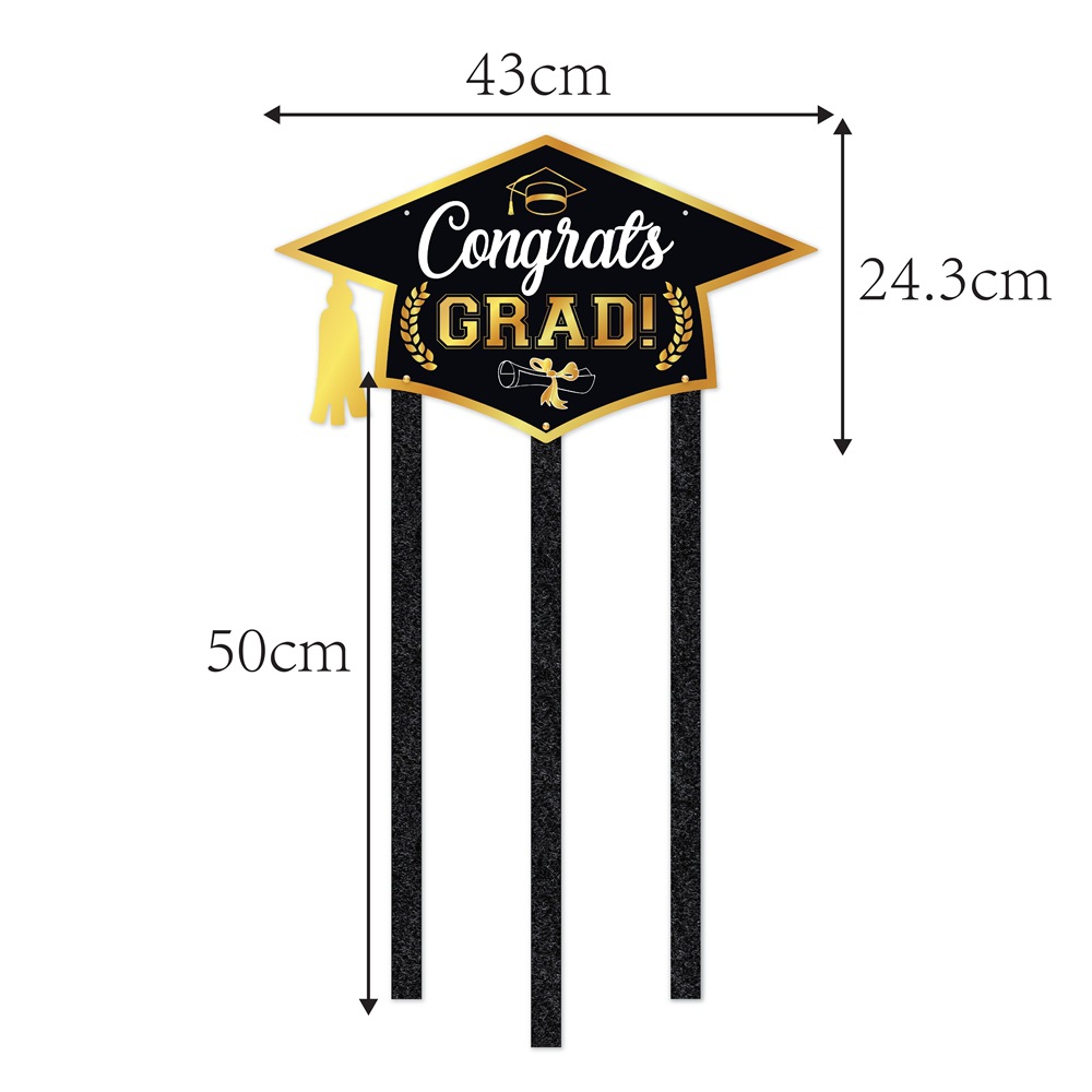 Nueva decoración de graduación Adornos frente a la puerta Adornos de la pared de fotos de bricolaje del aula Adornos de la fiesta de la temporada de graduación universitaria Adornos de la puerta