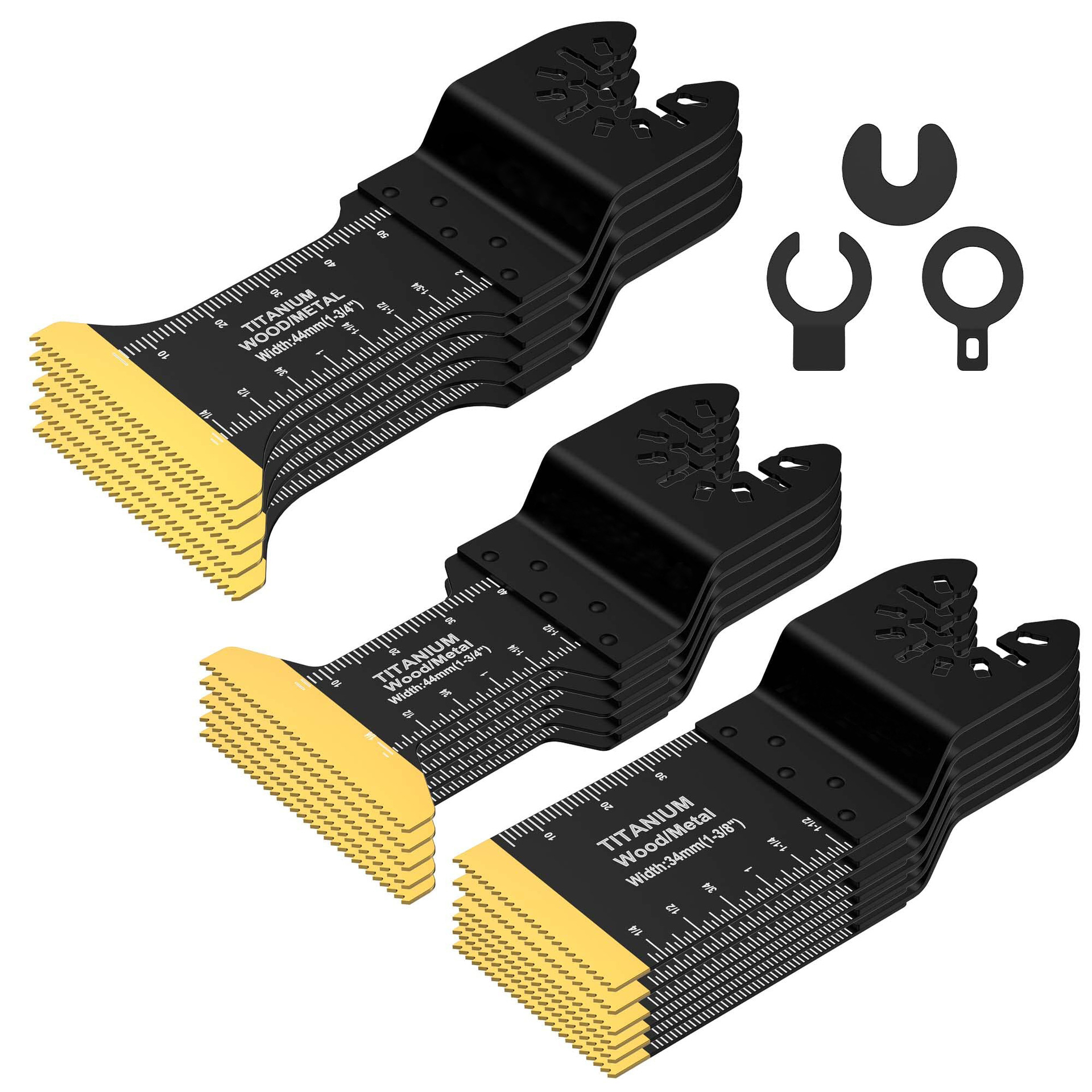 16 unidades Amazon Venta caliente Universal hoja de sierra conjunto eléctrico Swing herramienta accesorios multi-función de corte grado hoja de sierra