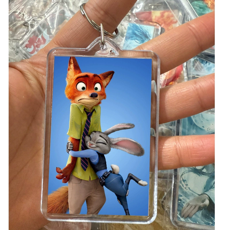 Аcrylic keychain, photo, creative backpack handmade, pendant, DIY