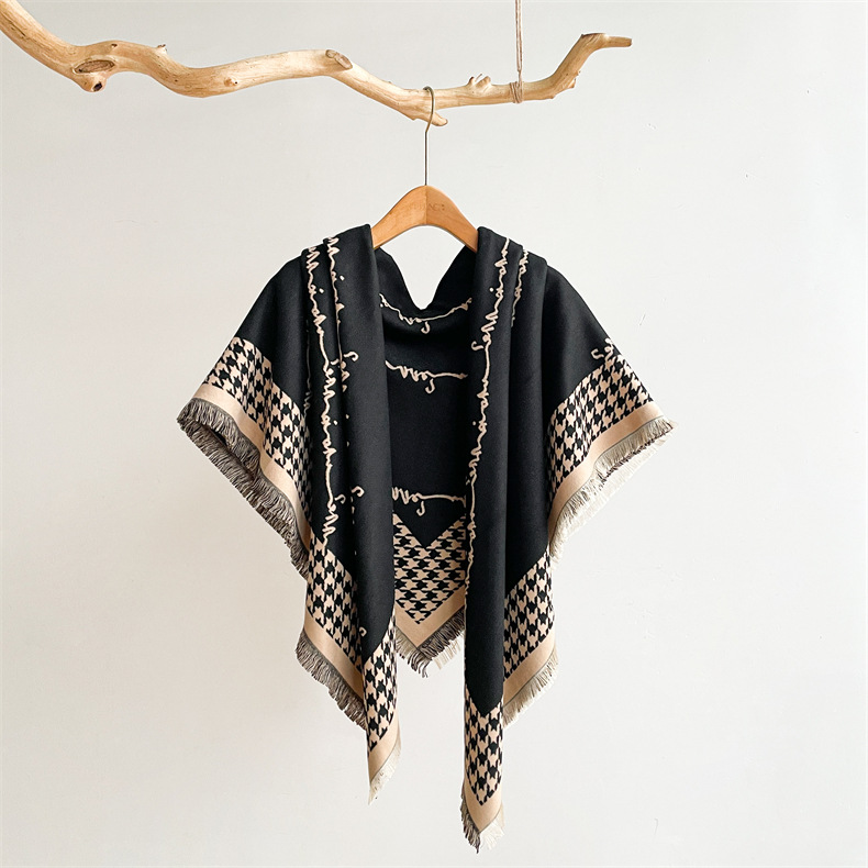 Autunno e inverno nuovo semplice ispessito imitazione cashmere scialle donna versione coreana versatile studente coppia caldo_voghion.com