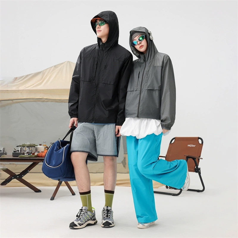 Популярная пара модной брендовой солнцезащитной одежды для мужчин, уличная одежда для кожи, женская одежда для рыбалки с капюшоном, высококачественные универсальные спортивные куртки.