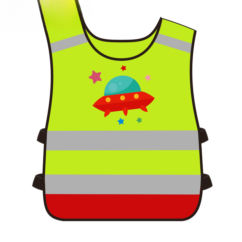 SFVest chaleco reflectante para niños a través de la carretera ropa de seguridad de tráfico para niños de jardín de infantes ropa reflectante de seguridad para estudiantes