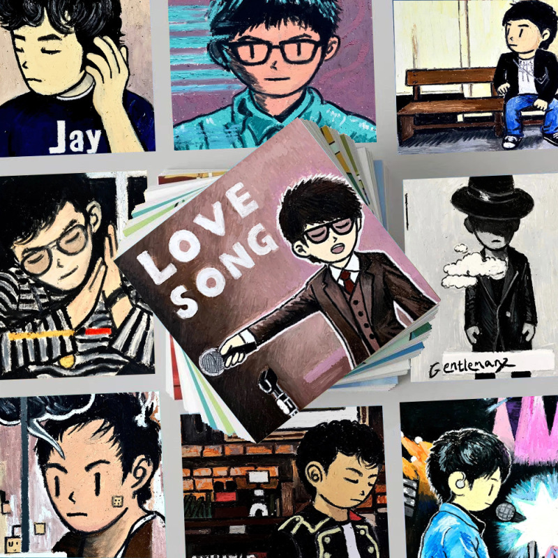 70 Creative Hand-Painted Celebrity Graffiti Illustrations, Peripheral Stickers, Mobile Phone DIY Handbook Notebook Decoration Stickers