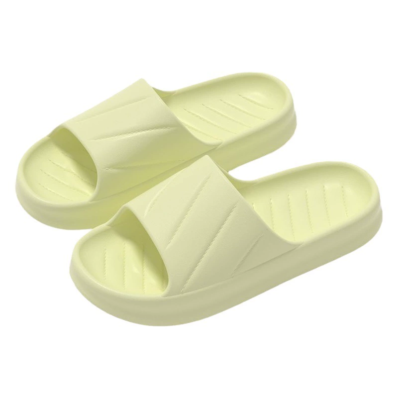 Тапочки, женские нескользящие домашние тапочки с мягкой подошвой, простые наряд на толстой подошве в Корейском стиле, летние тапочки для мужчин