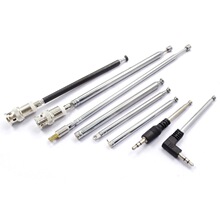 FM收音机对讲机音响拉杆伸缩天线BNC7-114信号增益 万向拉伸天线