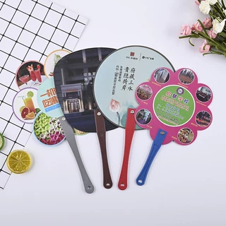 厂家直供礼品广告扇胶扇制定pp塑料扇子珠宝房产宣传扇子印刷logo