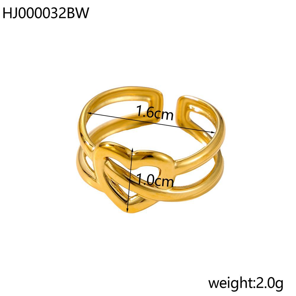 Stainless Steel Gold Color  Ring