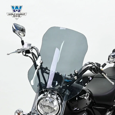 for Haojue GZS150 windshield | Motorcycle front windshield - dark-gray-height-50cm