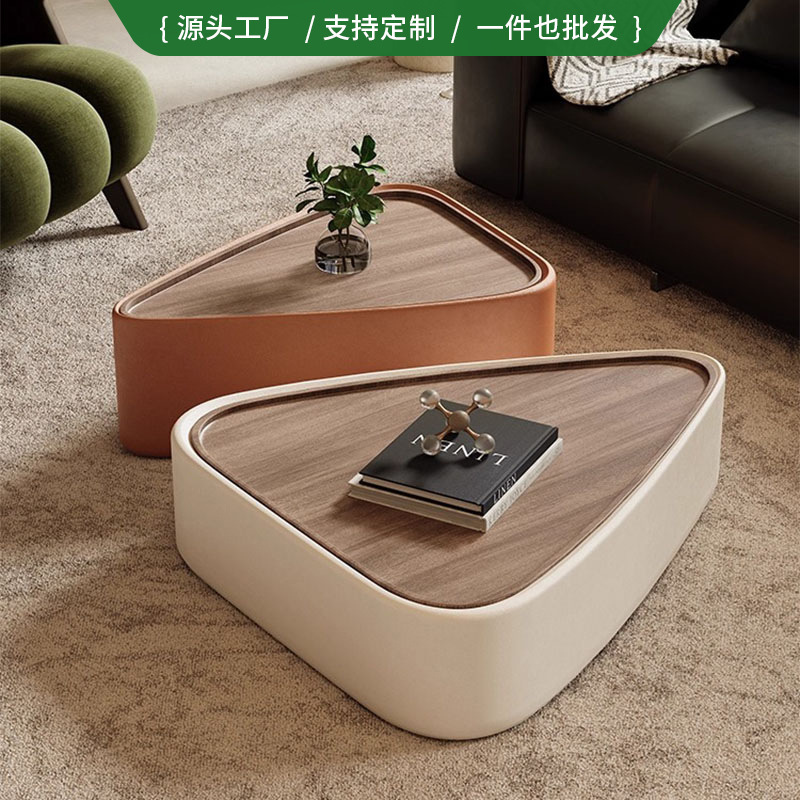 Coffee Table for Living Room, Small Apartment, Creative, Light Luxury, High-End, Simple, Minimalist, Cream Style, Storage Designer Model