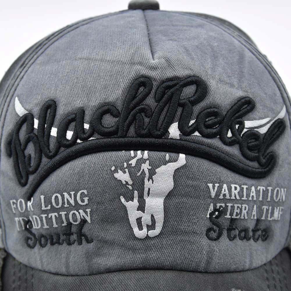 Cappello da baseball Bullhead con linguetta d'anatra con bordo spezzato lavato per uomo e donna_voghion.com