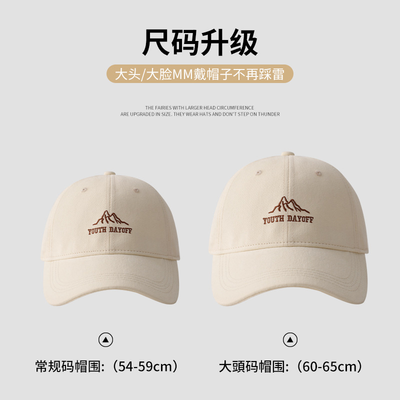 La parte superior profunda amplia la gorra muestra la cara pequeña gorra de béisbol de primavera 2025 personalidad muestra la cara pequeña gorra de sombra al aire libre