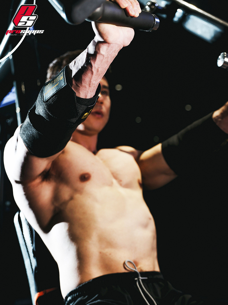 PROSUPPS 肘サポーター 巻き付け式弾性バンド ハイド パワーリフティング ベンチプレス デッドリフト 肘保護具 プロフェッショナルフィットネス