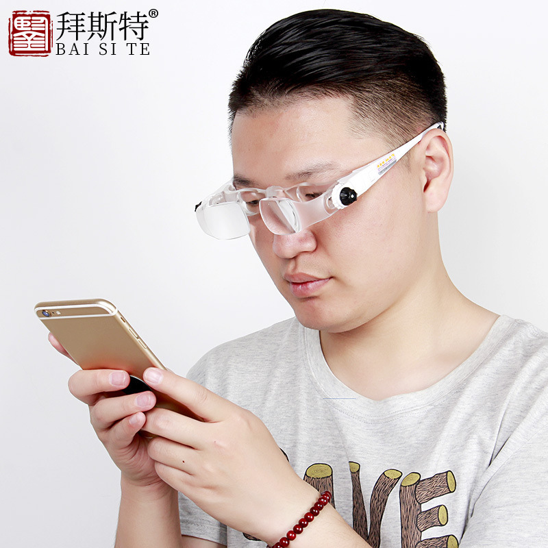 Supply of Wholesale Magnifying Glasses, Head-Mounted Glasses for the Elderly to Read, Watch Mobile Phones, Use Computers, Repair Watches 7102-360 3