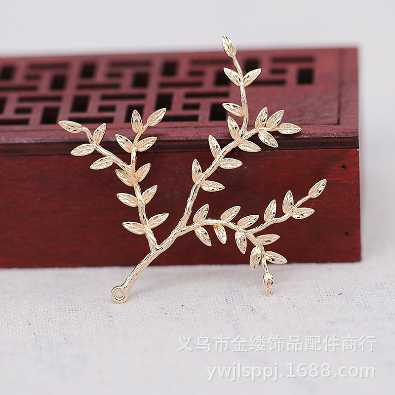 Yiwu golden thread color-preserving gold-plated DIY Han, Tang, Jin, Wei, Han, clothing, Ming-made phoenix crown decorative branch hairpin hairpin B1352 Yiwu golden thread color-preserving gold-plated DIY Han, Tang, Jin, Wei, Han, clothing, Ming-made phoenix crown decorative branch hairpin hairpin B1352