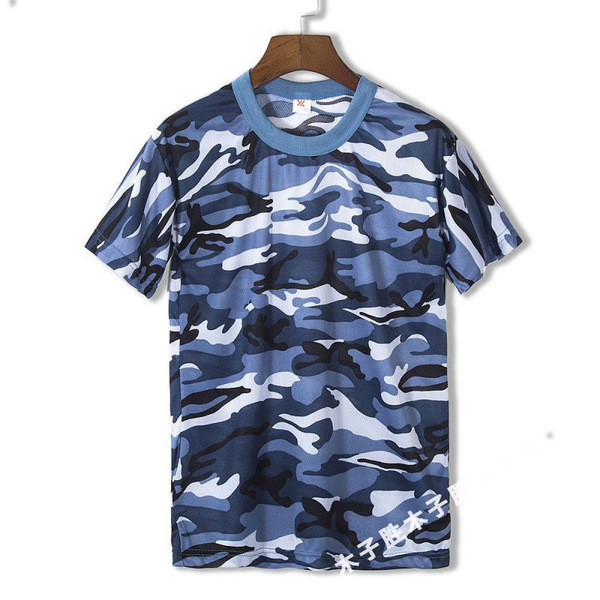 Summer camouflage quick dry tactics T-shirt