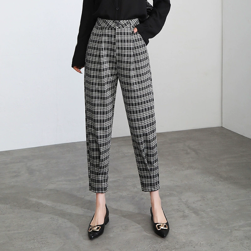 Summer trousers for leisure, oversize, fitted