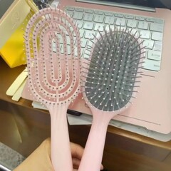 大型プラスチックマッサージ櫛マカロンエアバッグ櫛マッサージ頭皮順発エアクッション櫛メーカー直供現物