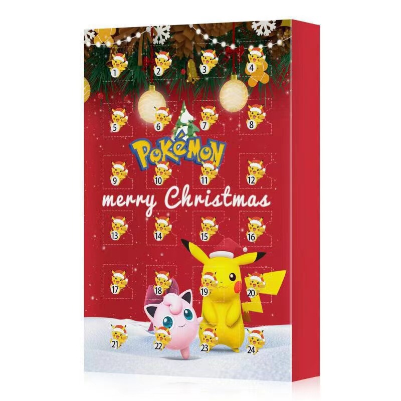 宝可夢ポケットモンスタークリスマス降臨カレンダーボックスポケモン24件ペットの精霊カウントダウンカレンダーボックス|undefined