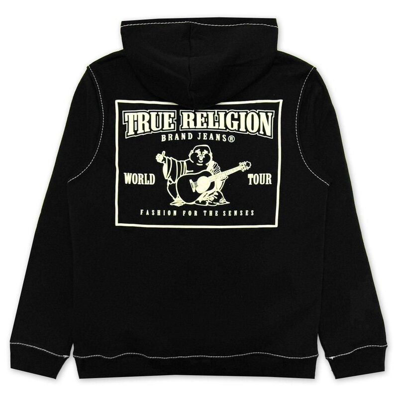 TRUE RELIGION运动衫跨境复古y2k高街潮牌刺绣拉链连帽衫卫衣男女|undefined