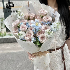 卓兰东巴纸手撕花瓣纸手工肌理艺术纸花店包花材料全套鲜花包装纸