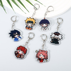 漫画アニメーションナルト周辺アクリルキーホルダー二次元人形カップルキーホルダーペンダント装飾