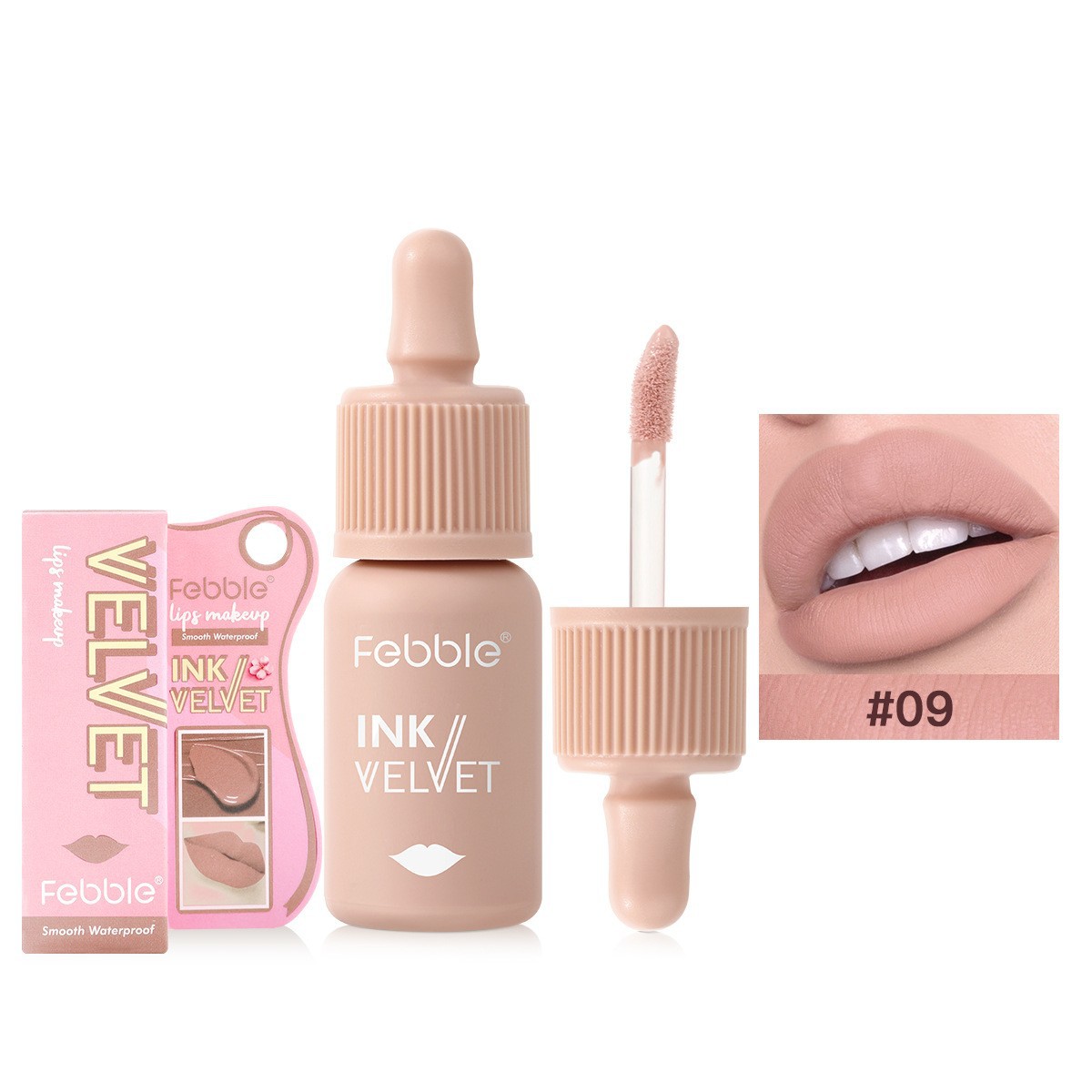 USHAS transfronterizo explosivo mate líquido lápiz labial brillo de labios barro de labios taza antiadherente impermeable Amazon Lip Glaze en caja