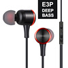 Earlier wired headset heavy bass 3.5 mobile phone sports headphones suitable for Apple 15 Huawei 60 round hole wholesale