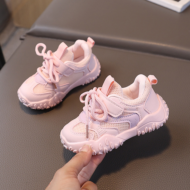 子供靴春と秋の新しい子供用スポーツシューズ女の子ベビーシューズ通気性メッシュシューズ男の子ソフトソールカジュアル道徳訓練靴|undefined