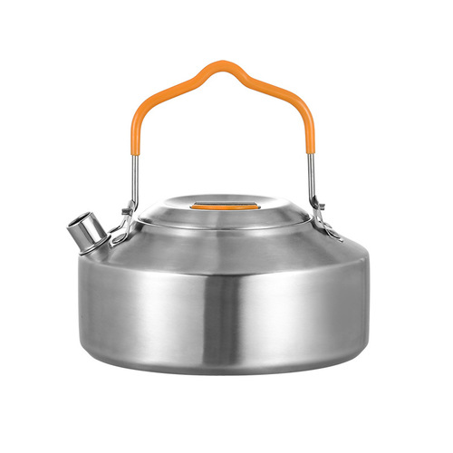 Carefully selected 304 stainless steel outdoor kettle portable tea making self-driving camping picnic food grade kettle mini