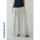 [Oufan] Bohemian style floral wide leg skirt pants 2025 summer new lazy style casual pants Y100