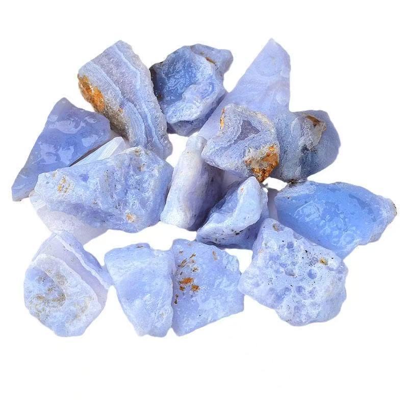 Blue chalcedony agate / 2-3cm 100g