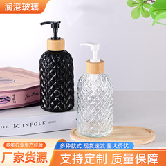 现货批发洗手液瓶玻璃洗手液瓶皂液瓶分装玻璃厨房洗手液分装瓶