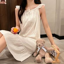 ins风棉夏季睡裙女新款网红吊带裙公主风日系少女甜美睡裙跨境