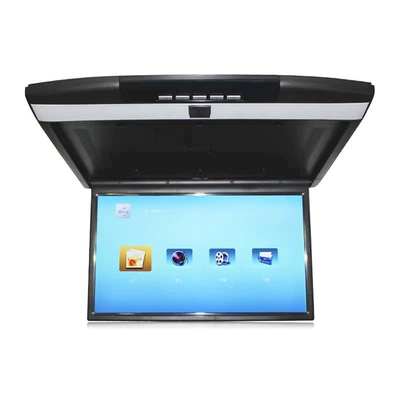 Car 15.6inch Interior Display Monitor for Buses and Passenger Vehicles, Ceiling-Mounted Tv, Mp5 Rear-Seat Entertainment Audio-Visual Display Screen (Car display) - 156inch-black-hd-mp5hdmi-with-lighting