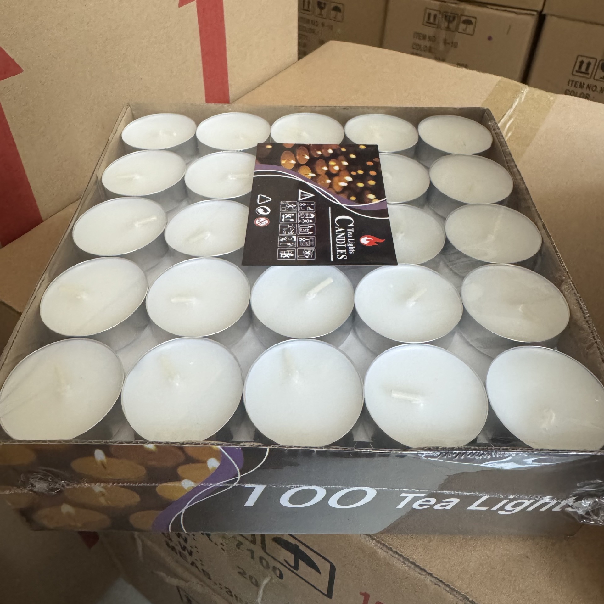 蜡烛无烟家用煮茶蜡香薰小蜡烛粒50/100粒餐饮加热炉干锅保温煮茶