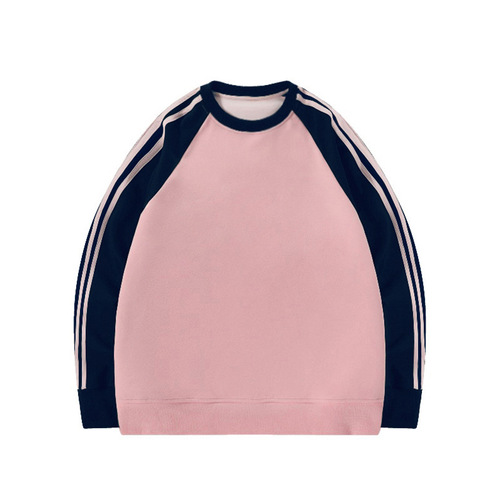 Back-covered neckline, fully matte faux cotton-blend milk silk composite—310g lightweight raglan-sleeve sweatshirt, glossy finish