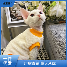 无毛猫衣服宠物猫咪小猫德文司芬克斯保暖弹力加绒春秋冬一件批发