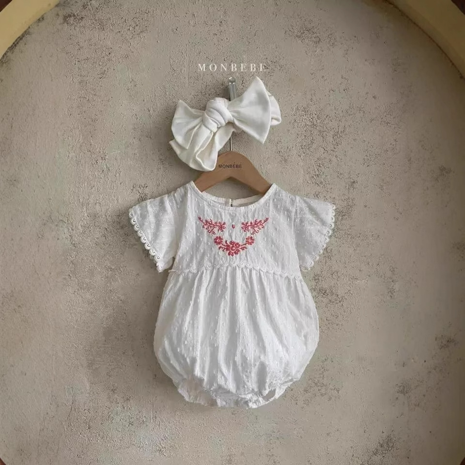 【Liquidación】Mono Bordado para Niña, Body para Bebé, Traje de Verano para Bebé, Mono de una Pieza para Niña Pequeña