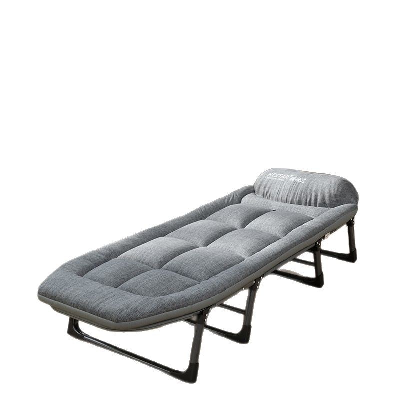 Cama individual Oficina pausa para el almuerzo artefacto siesta de metal Cama de marcha al aire libre simple Cama doble acompañante Cama plegable
