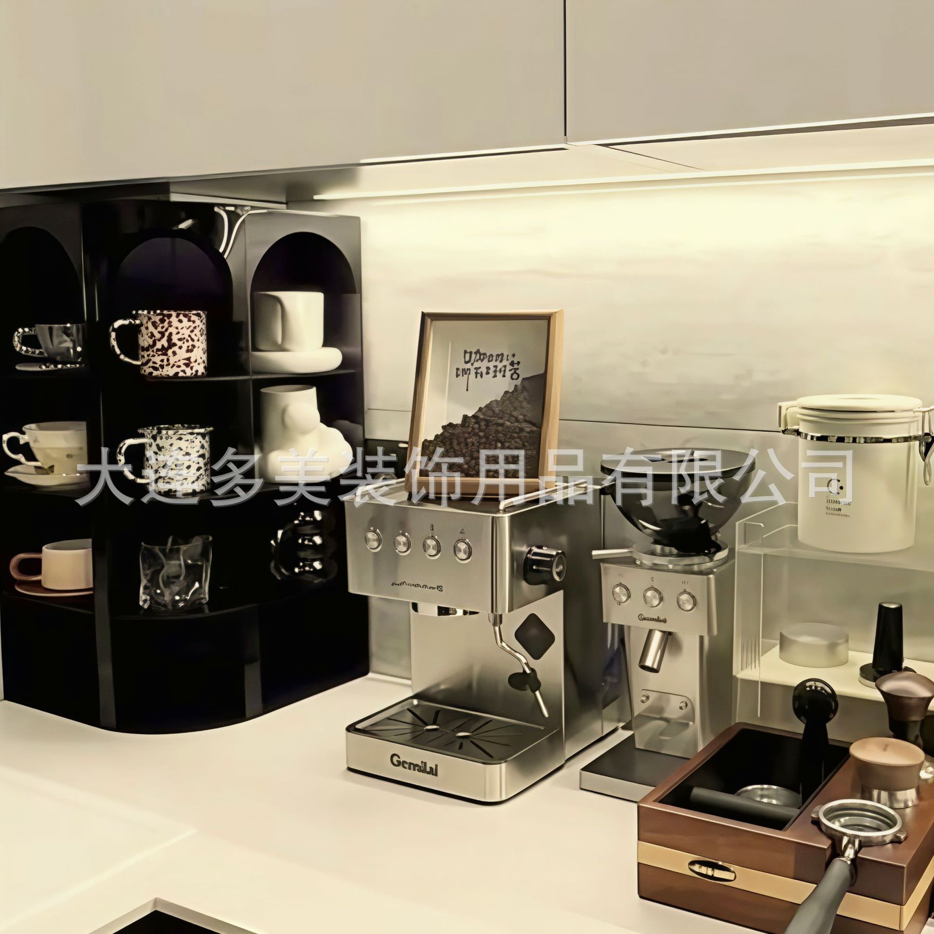 【樊先生的小家】亚克力转角杯架马克杯咖啡杯子收纳烟囱管道遮挡