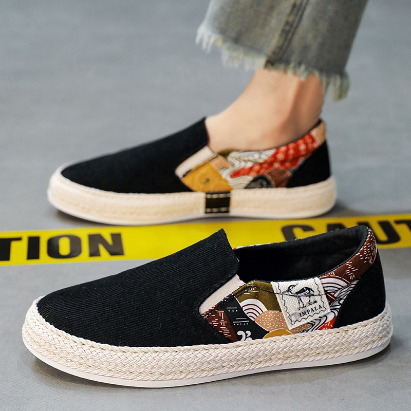 2025 nuevos zapatos de hombre, zapatos perezosos de un pie, zapatillas de deporte de primavera y verano para hombre, zapatos de tela de moda para hombre, estudiantes y adolescentes