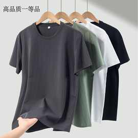 230G高品质一等品凉感索罗娜正肩T恤衫抗皱亲肤透气短袖男t恤批发