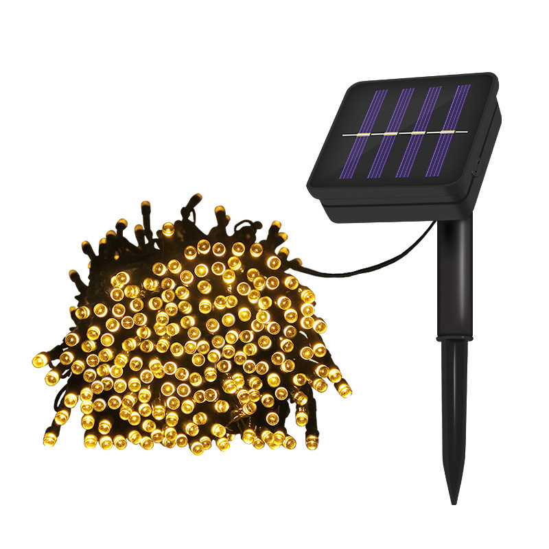 Luces solares LED, luces navideñas, luces para días festivos, luces para acampar al aire libre, luces decorativas para bodas, luces de estrellas para exteriores