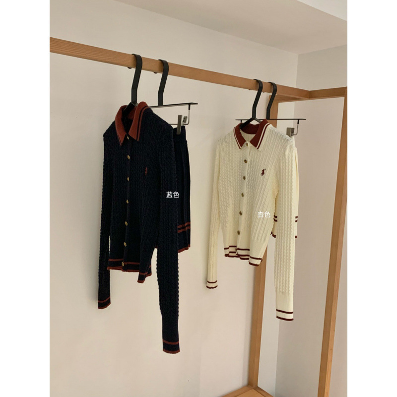 塞纳WGWE7072早秋小香风针织开衫女百褶毛衣裙子短款休闲两件套|undefined